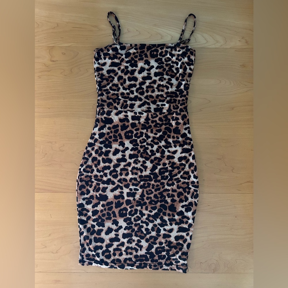 Tight Cheetah Mini Dress